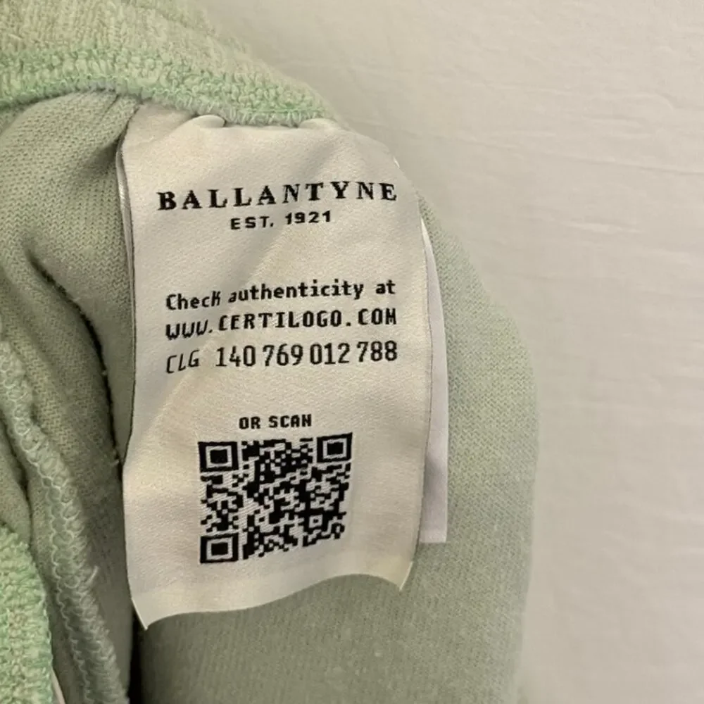 Ballantyne Terry Cloth Jade Sweatpants‎ Small Loungewear Cozy Warm